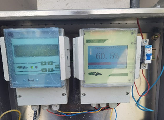 Na-22放射性儀表礦業(yè)公司濃密機下口礦漿濃度測量工況(圖2)