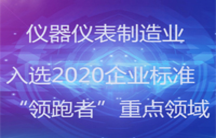 儀器儀表制造業(yè)入選2020企業(yè)標(biāo)準(zhǔn)“領(lǐng)跑者”重點領(lǐng)域